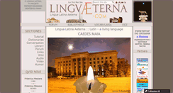 Desktop Screenshot of linguaeterna.com