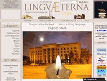 Tablet Screenshot of linguaeterna.com